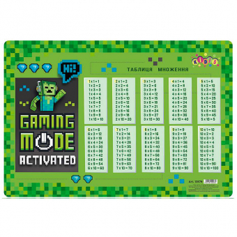 Купить Подложка настольная с таблицей умножения 42,5 х 29 см "Gaming Mode" оптом